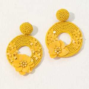 European and American Style Multi-Design Beaded <b>Earrings</b> Classic Western Bohemian <b>Set</b> for Wedding Breaded <b>Gold</b> Wholesale - Product Image 6