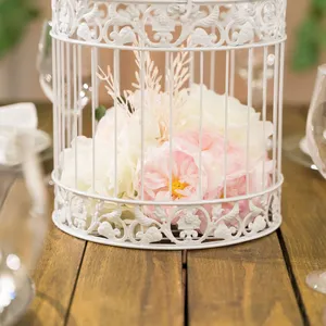 กรงนกที่สวยงามทำจากโลหะคุณภาพสูงสำหรับตกแต่งบ้านบ้านนกบ้านสัตว์เลี้ยง - Product Image 4