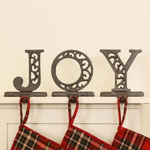 Arbre élégant de support de bas en métal robuste pour cheminée de Noël organisateur de décor de vacances de fête - Product Image 6