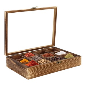 New Style <b>Wooden</b> Kitchen Home <b>Spice</b> <b>Rack</b> Container Utility Box Hand Crafted Square <b>Spice</b> Box WoodSpice RackSpice Box India - Product Image 1