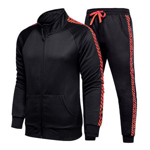 Men's Winter Fleece <b>Hoodie</b> Jogger Set Zipper Tracksuit With DTF DTG Screen and Digital Printing Sublimation in Solid Color - Product Image 2
