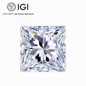 Diamant de laboratoire de coupe princesse de qualité supérieure en forme de brillant 1 carat VS1 prêt à monter diamant de laboratoire de coupe princesse pour bagues - Product Image 1