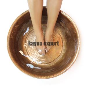 Design fait à la main bol de pédicure baignoire pour pieds conception martelée bols de pédicure finis à la main fournitures de gros durables et légers - Product Image 3