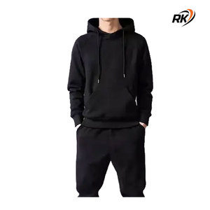 Sweat à capuche d'hiver avec logo personnalisé OEM/ODM 100% coton mélangé uni pull unisexe à capuche sans doublure - Product Image 3