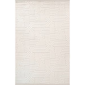 Tapis Depot moderne Trendo TR003 tapis beige 100% polypropylène coupe et boucle Non-hangar facile à nettoyer étude de chambre durable - Product Image 1