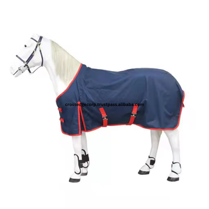 Tapis de cheval de participation combiné respirant personnalisé fournitures de course de chevaux couverture hiver Gua équestre 1680D imperméable blanc - Product Image 5