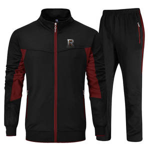 Ensemble de vêtements de sport pour un usage quotidien, survêtement zippé pour homme, tenue de sport décontractée pour homme - Product Image 1