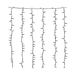 Kaemingk LUMINEO IP44 490661 Light <b>Curtain</b> Black 480 LED Gold Christmas Lights 8 Light Games 2+10m Length - Product Image 2