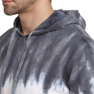 เสื้อฮู้ดผ้าฝ้าย100% สำหรับผู้ใหญ่ชุดลำลองคอปกแบบมีฮู้ดและมัดย้อมสำหรับฤดูหนาว - Product Image 6
