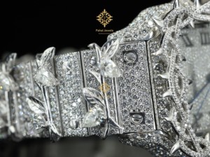 Montre en diamant Moissanite VVS à succès pour hommes et femmes, entièrement automatique, couleur blanche, épines, luxe antique - Product Image 2