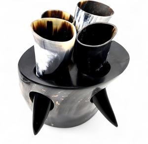 Soporte de tiro de cuerno Natural pulido de buey de alta calidad vikingo lámpara de sal tallada a mano elegante diseño de amor para artesanías naturales de cerveza - Product Image 4