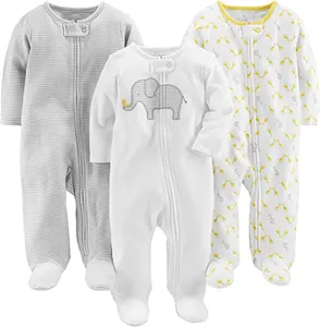 カスタマイズされた編み物パターン綿100% 冬加重赤ちゃんおくるみ睡眠袋、ミンキードットフリース幼児寝袋