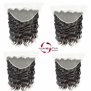 Extensiones de Cabello Humano Natural de la India, 13x6, Frontal, Alta Calidad, 100% Natural, Ondulado Profundo, Cutícula Alineada - Product Image 1