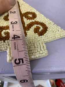 Sous-verres perlés portables faits à la main-Sous-verres de style classique Support en polyester (4x4 pouces) pour les cadeaux religieux de l'église (MS HANDICRAFT) - Product Image 2