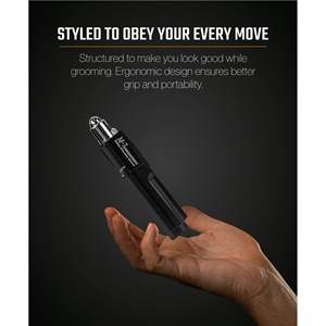 Tondeuse multifonctionnelle en métal pour nez, oreilles et sourcils pour hommes, alimentée par USB, autonettoyante et résistante à l'eau, avec revêtement stérilisé - Product Image 4