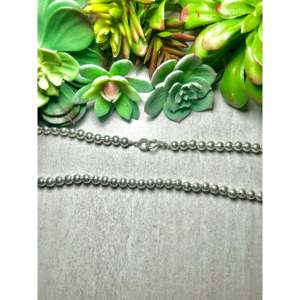 Collar de Plata de Ley de 8 mm Hecho a Mano por los Navajo, Estilo Étnico - Product Image 2