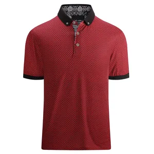 Hot Design Printed Fashion Boss Golf Polo T Shirts Uniform Short Sleeve Custom Logo Embroidery Men's Polo Shirts wholesale rate