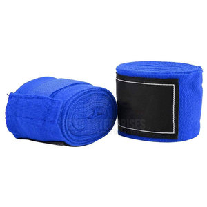 Cinta elástica de algodón con logotipo personalizado y precio bajo para fitness interior, vendaje de boxeo, envolturas para manos - Product Image 1