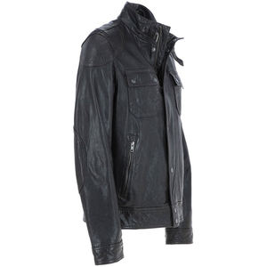 Blouson de motard pour homme en tissu doux, coupe confortable, logo personnalisé disponible pour le streetwear, les sorties quotidiennes, les voyages et un look décontracté au quotidien - Product Image 6