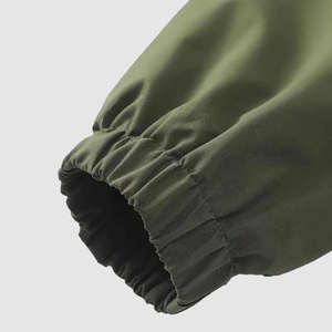 Service OEM, faible MOQ, nouvelle veste coupe-vent élégante pour homme avec capuche et fermeture éclair, fine et imperméable pour l'hiver - Product Image 6