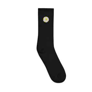 Vente en gros de chaussettes brodées personnalisées pour hommes et femmes avec poignets côtelés en coton respirant Streetwear décontracté antibactérien pour le quotidien - Product Image 1
