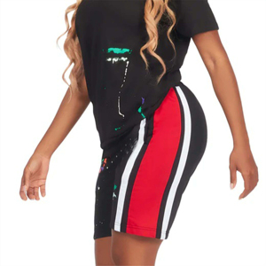 ชุดเสื้อยืดและกางเกงขาสั้นออกกำลังกายคุณภาพสูงสำหรับผู้หญิง สวมใส่สบาย ระบายอากาศได้ดี ใส่ได้ตลอดวัน รับสกรีนโลโก้ - Product Image 4