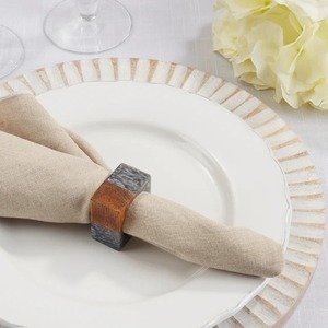 Porte-serviette en bois carré minimaliste pour décor de table élégant événements de mariage hôtel salle à manger conception écologique - Product Image 3