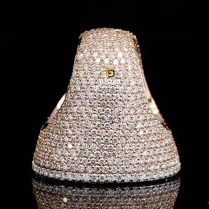 Anillo Hip Hop con Letra G Redonda y Baguette Cut Lab Grown Diamonds Plata de Ley 925 para Boda Unisex - Product Image 6