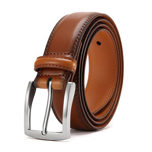 Ceintures en cuir de peau de vache marron de bonne qualité pour hommes Style décontracté avec acier pour la boucle Taux de vente entier - Product Image 5
