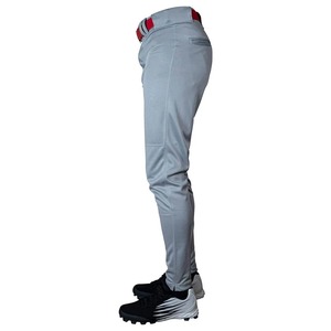 Pantalon de baseball gris personnalisé, uniforme d'équipe professionnel, vêtements de sport athlétiques, 100% polyester, séchage rapide, fabrication sur mesure - Product Image 4