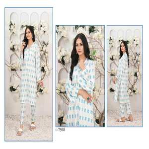 Ropa asiática de marca Salwar y kameez, camisa y pantalón de lino, ropa india y pakistaní, última oferta de 2023 a bajo precio - Product Image 2