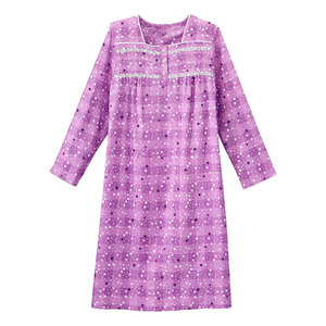 Uniformes de Hospital al por Mayor 100% Poliéster, Batas de Paciente Estampadas para Mujer, Bata Larga - Calidad de Exportación. - Product Image 1