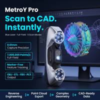 Escáner 3D de Alta Precisión Revopoint MetroY Pro USB para Ingeniería Inversa, Modelado CAD y Desarrollo de Productos