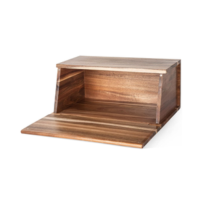 กล่องใส่ขนมปังทำจากไม้อะคาเซียแบบวินเทจธรรมชาติอเนกประสงค์เป็นมิตรกับสิ่งแวดล้อมสำหรับวางบนเคาน์เตอร์ในห้องครัว - Product Image 2