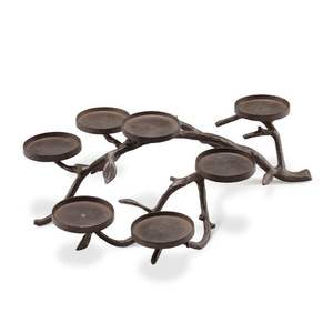 Bougeoir au design antique, éclairage décoratif de finition antique mat fait à la main pour la maison multi-occasions - Product Image 3