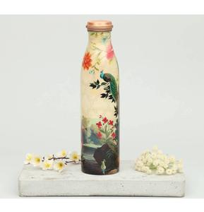 Hot Selling Printed <b>Copper</b> <b>Water</b> <b>Bottle</b> Customized Drinkware <b>Copper</b> <b>Water</b> <b>Bottle</b> <b>Suppliers</b> India Handicraft Items - Product Image 3