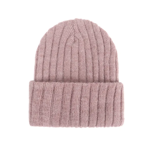 หมวกบีนนี่ขนกระต่ายขนฟูของผู้หญิงสำหรับฤดูหนาวหมวกทรงกว้างแบบถักลายกว้างสองเท่าสำหรับใช้งานกลางแจ้ง - Product Image 2