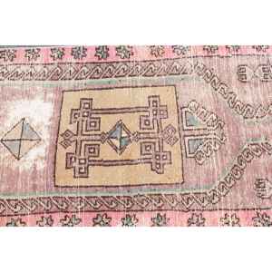 Alfombra Turca Vintage, Alfombra de 2.2x4 pies, Alfombra Roja con Pequeños Puntos - Product Image 4