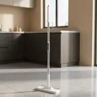 Serpillère réutilisable en microfibre avec manche télescopique rotatif à 360°