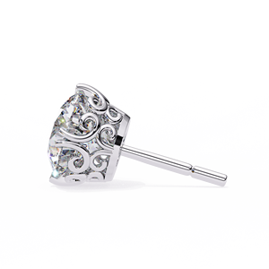 ต่างหูเม็ดเดี่ยวประดับมุกประกาย14kt สีทองคุณภาพสูงทันสมัยเหมาะสำหรับผู้หญิงได้รับการรับรองจากแล็บ - Product Image 3