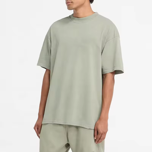 T Shirt Embroidery <b>Lounge</b> Wear Short <b>Sets</b> Toweling T Shirt Shorts And Shirt <b>Set</b> for Men Custom - Product Image 2