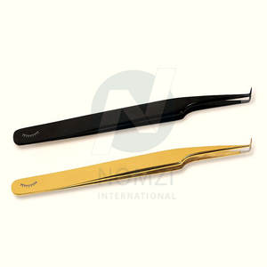 Pince à épiler professionnelle en acier inoxydable de haute qualité dernière couleur plasma diamant poignée Volume cils pointus - Product Image 6