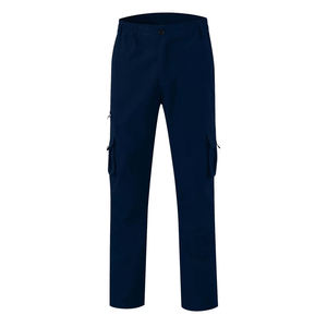 Purple Men's Polyester <b>Cargo</b> <b>Work</b> <b>Pants</b> CE Certified Breathable Holster Pockets Drawstring Waist Cuffed Ankles Needle Detection - Product Image 3