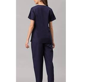 Oem Wholesale Unisex Medical Scrub Set Breathable Comfortable Stretch Hospital Wear Premium Quality Customized Color Logo ANSIS - Product Image 2