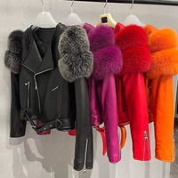 Penjualan Panas Jaket Kulit Sapi Vintage Berkualitas Tinggi Wanita Mode Baru Bernapas Tahan Air Tahan Angin Lengan Panjang Resleting