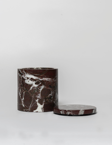 Contemporary Marble <b>Candle</b> Jar for Scent Display <b>Refillable</b> Container for Home or Gift Giving - Product Image 2