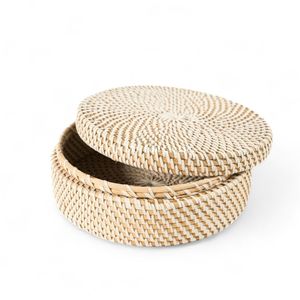 Caja de Almacenamiento de Ratán Multifuncional de Estilo Bohemio Hecha a Mano al por Mayor de Vietnam para Organización del Hogar y Proyectos de Decoración de Interiores - Product Image 1