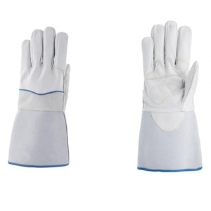 Nuevos guantes de soldadura de cuero de piel de cabra negra de calidad superior personalizados 2025/Nuevo último diseño 2025 guantes de soldadura - Product Image 6