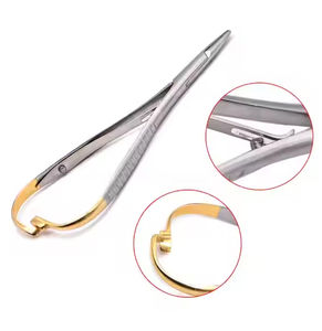 Instrumentos quirúrgicos de ortodoncia profesional Manual TC punta 17cm Mathieu soporte de aguja ARISTON INTERNATIONAL antiácido inoxidable - Product Image 1