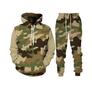 Ensemble sweat-shirt et jogging deux pièces de haute qualité, personnalisé OEM ODM, motif uni d'hiver, hommes, coton biologique 100% de haute qualité, streetwear - Product Image 2